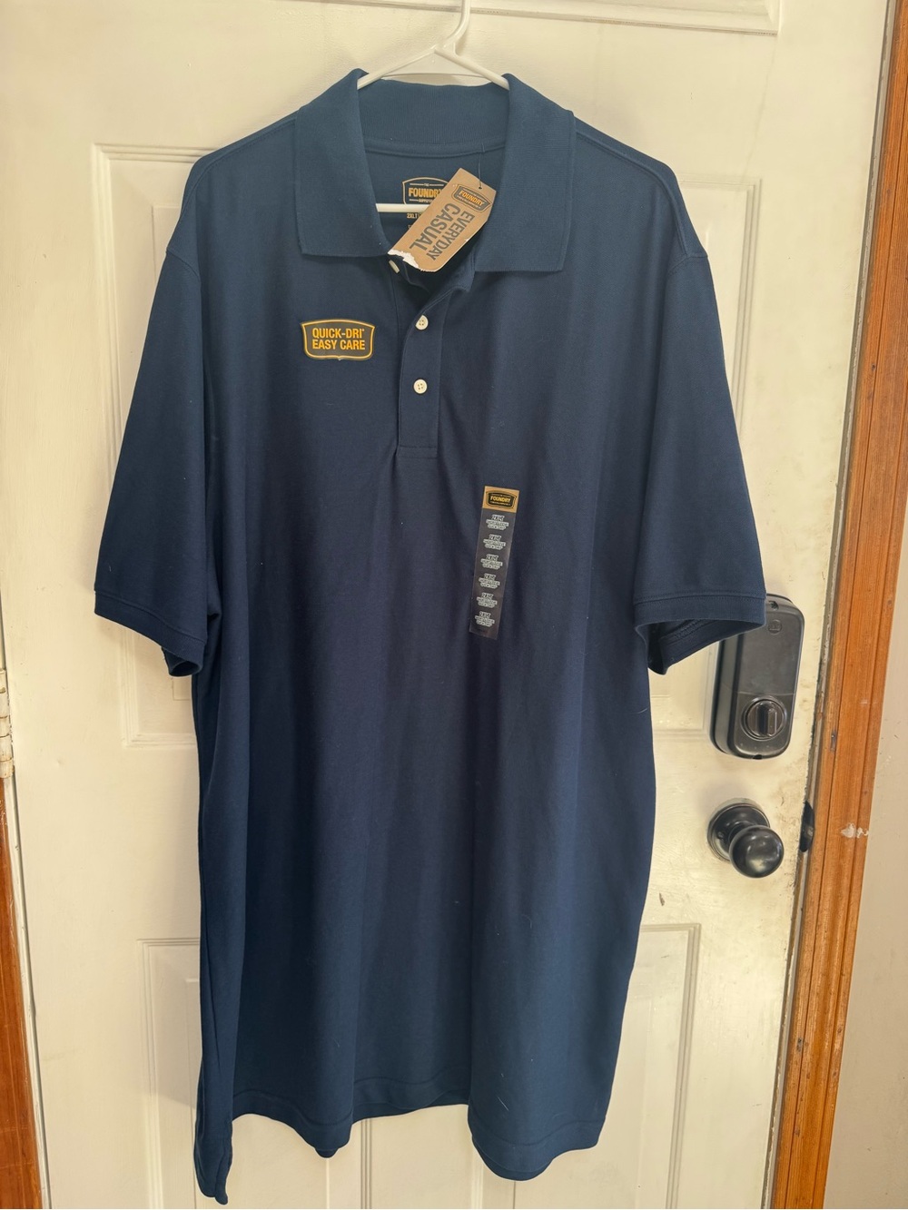 NWT The Foundry Big & Tall Everyday Casual Quick-Dri Polo Shirt Navy 2XLT
